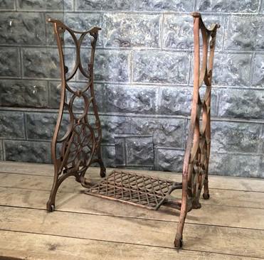 Home & Living > Furniture - Treadle Sewing Machine, Cast Iron Base, Industrial Sears Roebuck Steampunk QN by The Old Grain...