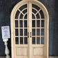 Home & Living > Home Improvement > Doors & Locks > Doors - Arched French Double Door (48x80) 14 Pane Glass Door European S...