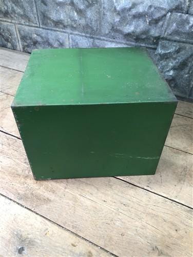 Home & Living > Storage & Organization > Cabinets & Food Storage - John Deere Metal Filing Cabinet File, Vintage Storage,...