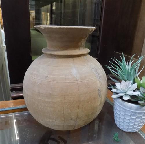 Water Jug, Wood Pot, Wood Vase, Rustic Planter, Modern Farmhouse, European J