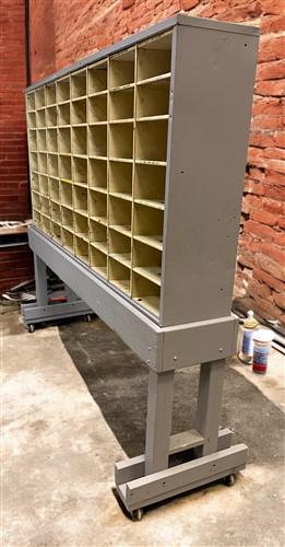 Hardware Store Cabinet, Railroad Post Office Mail Sorter, Bolt Bin, Cubbyhole, A