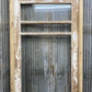 Antique French Single Door (31x86.5) Glass Pane Door with Jamb, Encased Door T10