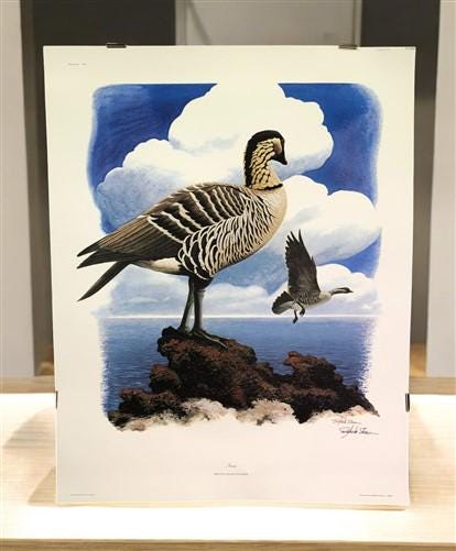 Art & Collectibles > Prints > Lithographs - Richard Sloan, Nene, Signed Print, 28x22, Wade Collection, Plate 41 by The Old...