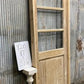 Antique French Single Door (31.5x81) Glass Pane Door with Jamb, Encased Door T20