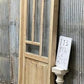 Antique French Single Door (27.5x82) Glass Pane Door with Jamb, Encased Door T13