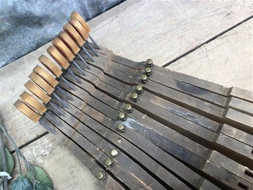 12 White Piano Keys, Vintage Piano Key Parts, Art Craft Supplies, Steampunk F