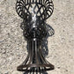 Home & Living > Outdoor & Gardening > Plant Stands - 34" Metal Strap Urn Planter Flower Pot, Decorative Garden Patio Yard...