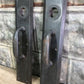 Home & Living > Home Improvement > Hardware - Door Handle Pull Plates, Vintage Black Matte Escutcheon Plate, Mortise Trim...