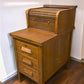 Home & Living > Furniture > Office Furniture > Filing Cabinets - Oak Roll Top Filing Cabinet with Register, Vintage McCask...