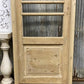 Antique French Single Door (25.5x83) Glass Pane Door with Jamb, Encased Door T8