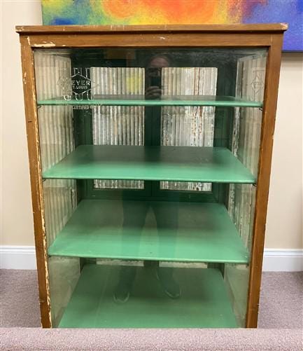 Home & Living > Furniture > Entryway & Mudroom Furniture - Meyer Drug Company, Vintage Medical Cabinet, Dental, Hospital P...