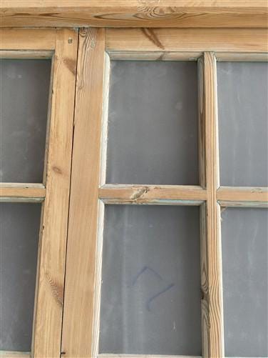 Antique French Double Doors (71x88) Frosted Glass European SideLite Jamb C14