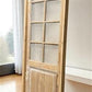 Antique French Single Door (32x93.5) Glass Pane Door with Jamb, Encased Door T36