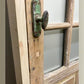 Antique French Single Door (32x83.5) Glass Pane Door with Jamb, Encased Door T45