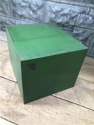 Home & Living > Storage & Organization > Cabinets & Food Storage - John Deere Metal Filing Cabinet File, Vintage Storage,...