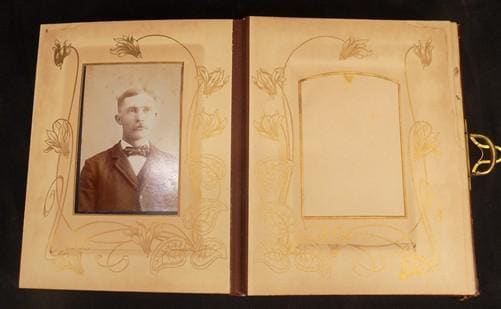 Books, Movies & Music > Books > Art & Photography Books - 1800s Album Musicbox Family Photography Black White Sepia Photos...