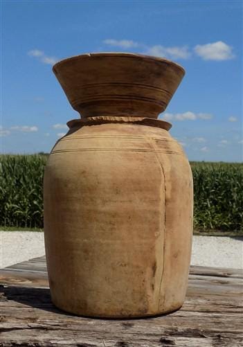 Home & Living > Home Decor > Home Accents - Water Jug, Wood Pot, Wood Vase, Rustic Planter, Modern Farmhouse, European Q b...
