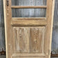 Antique French Single Door(31 x91.5) Glass Pane Door with Jamb, Encased Door T18