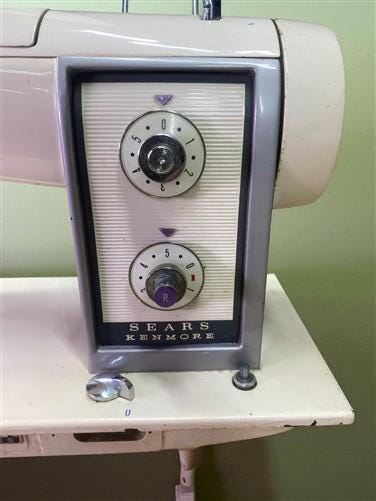 Sears Kenmore Model 158,540 Purple Sewing Machine, Serial Number 0055783