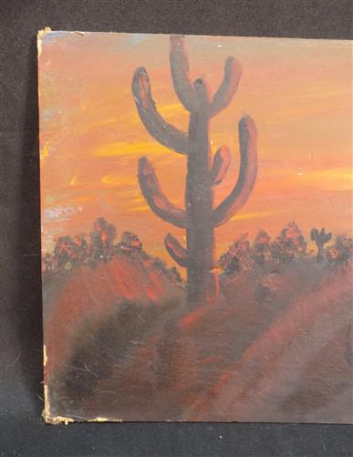 Wall Art - 1920s Southwestern Intinerant Art Landscape Painting, Original Art Desert, O by The Old Grainery