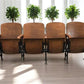 Home & Living > Furniture - 4 Vintage Wood Folding Theater Seats, Auditorium Seats, Entryway Bench, E11 by The Old Grainery