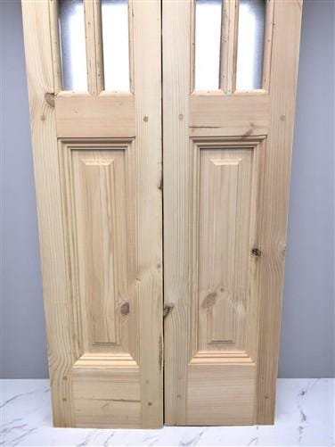 French Double Door (21x80.5) 6 Pane Glass Door European Styled EM51