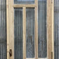 Antique French Single Door (27.25x82) Glass Pane Door with Jamb, Encased Door T6