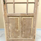 Antique French Single Door (32x83.5) Glass Pane Door with Jamb, Encased Door T45