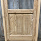 Antique French Single Door (32.5x83) Glass Pane Door with Jamb, Encased Door T40