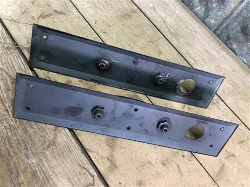 Home & Living > Home Improvement > Hardware - Door Handle Pull Plates, Vintage Black Matte Escutcheon Plate, Mortise Trim...