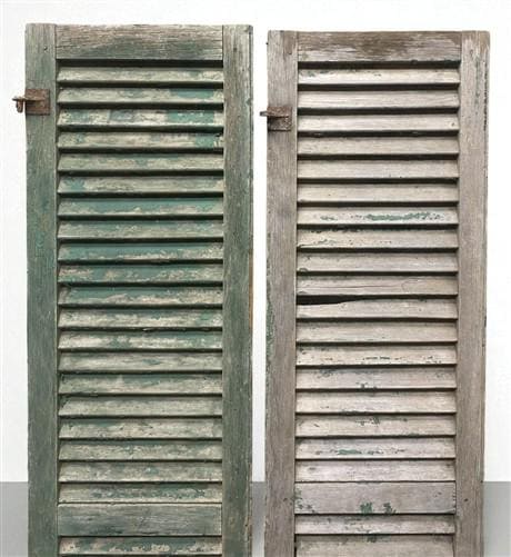 Home & Living > Home Improvement > Moldings & Trim - Antique Farmhouse Shutters, Wood Door Window Shutter, Architectural S...