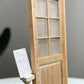 Antique French Single Door (32x93.5) Glass Pane Door with Jamb, Encased Door T36