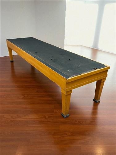 8' Countertop Showcase Base, Vintage Display Case Podium, Store Counter Table