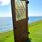 Home & Living > Home Improvement > Doors & Locks > Doors - Antique Single Door (40x79.5) Stained Glass Paneled Church Door...