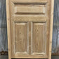 Antique French Single Door (31.5x98) Glass Pane Door with Jamb, Encased Door T55