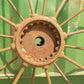 2 Cast Iron Implement Wheels, Wagon Wheel, Tractor Steel Rims, Industrial Age A