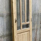 Antique French Single Door (27.25x82) Glass Pane Door with Jamb, Encased Door T7
