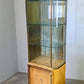 Home & Living > Storage & Organization - 2 Pc. Parker Glass Display Case, Vintage Floor Showcase, Lighted Store Counter by...
