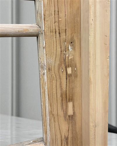 Antique French Single Door (35.5x82) Glass Pane Door with Jamb, Encased Door T25