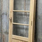 Antique French Single Door (28.25x82) Glass Pane Door with Jamb, Encased Door T3
