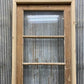 Antique French Single Door (27.5x81) Glass Pane Door with Jamb, Encased Door T31