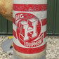 Big H Equipment Chicken Feeder, Vintage Galvanized Tin Chicken Feed Dispenser B