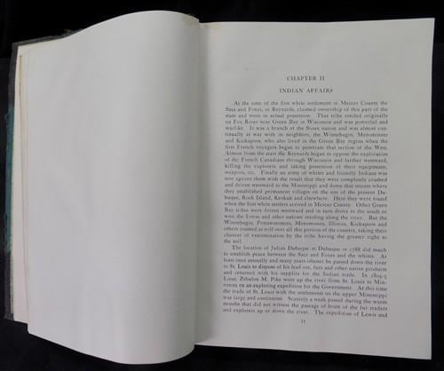 1914 Mercer County Illinois History, Bassett, Indian Affairs, Historical Record