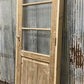 Antique French Single Door (32.5x83) Glass Pane Door with Jamb, Encased Door T40