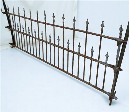 Wrought Iron Vintage Fence Panel (97x40.5) Architectural Salvage, Garden Art A20