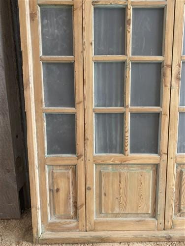 Antique French Double Doors (71x88) Frosted Glass European SideLite Jamb C10