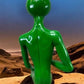 Art & Collectibles > Sculpture > Figurines - Sitting Green Alien Statue, Little Green Place Man, UFO Extra Terrestrial, A...