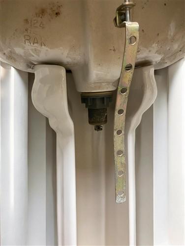 Porcelain Pedestal Sink, Vintage White Bathroom Sink, Architectural Salvage, A