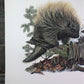 Art & Collectibles > Prints > Lithographs - Richard Timm, Porcupine, Signed Print, 28x22 Wade Collection, Plate 35 by The...