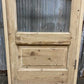 Antique French Single Door (27x92.5) Glass Pane Door with Jamb, Encased Door T23
